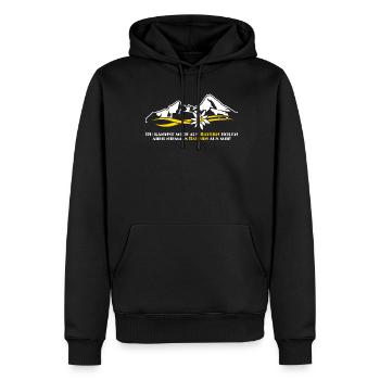 Bayern Berge - Männer Premium Bio Hoodie - Schwarz - Vorne - Nico (187cm)
