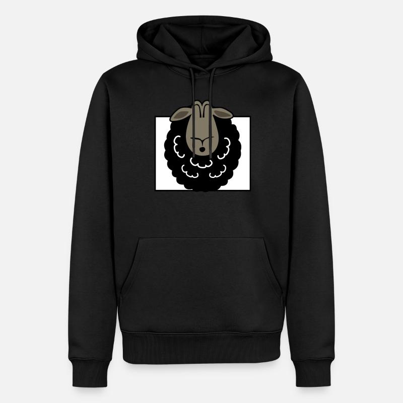 Schwarzes Schaf - Männer Premium Bio Hoodie - Schwarz