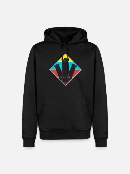 Longboard Longboarder Longboarding - Men’s Premium Organic Hoodie - black