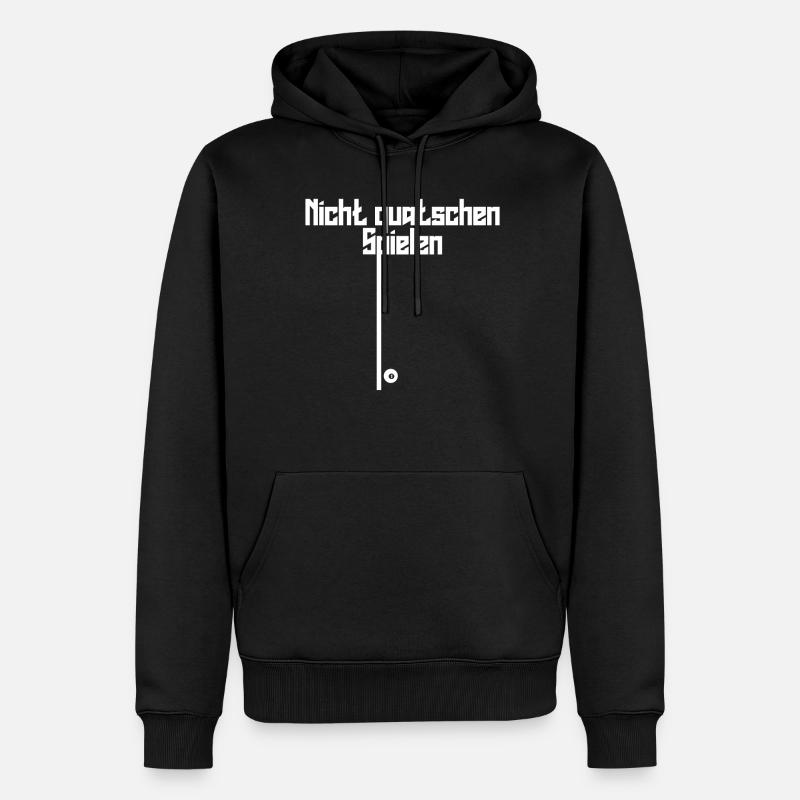 Poolbillard Billard Queue Snooker - Männer Premium Bio Hoodie - Schwarz