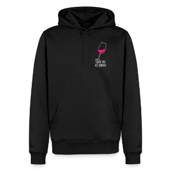 Rotwein Party Wein Weißwein - Männer Premium Bio Hoodie - Schwarz - Vorne - Nico (187cm)