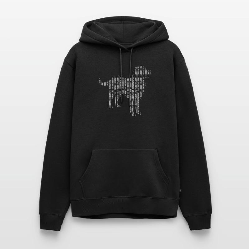 Computer Scientist Dog Admin Programmer Men’s Premium Organic Hoodie