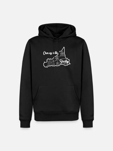 Vacances Sicile Italie Sicile - Sweat à capuche Premium bio Homme - noir