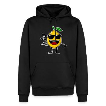 Zitrone singt Musik Zitronen - Männer Premium Bio Hoodie - Schwarz - Vorne - Nico (187cm)