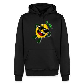 Zitrone entspannte Zitronen - Männer Premium Bio Hoodie - Schwarz - Vorne - Nico (187cm)