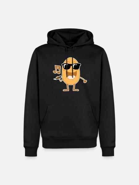 Singing Potato Music Potatoes - Men’s Premium Organic Hoodie - black