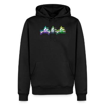 Rudersport Kanu Ruderboot Ruderer Rudern - Männer Premium Bio Hoodie - Schwarz - Vorne - Nico (187cm)