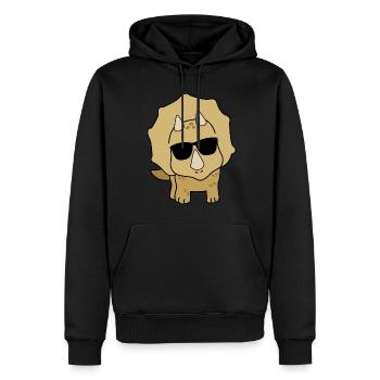 Dinosaurier lustiger Dino - Männer Premium Bio Hoodie - Schwarz - Vorne - Nico (187cm)