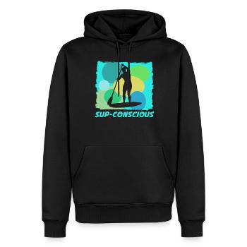 Stand Up Paddling Board - Men’s Premium Organic Hoodie - black - Front - Nico (187cm)