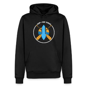 Stand Up Paddling SUP Board - Männer Premium Bio Hoodie - Schwarz - Vorne - Nico (187cm)