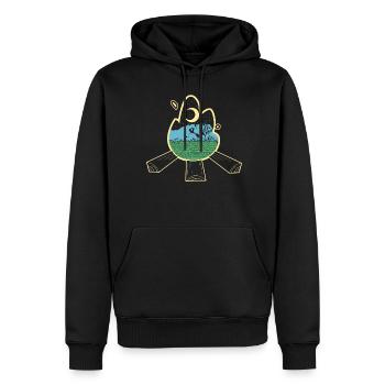 Zugspitze Hiking - Men’s Premium Organic Hoodie - black - Front - Nico (187cm)