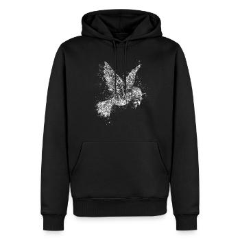 Sympol de la paix Colombe de la paix - Sweat à capuche Premium bio Homme - noir - Devant - Nico (187cm)