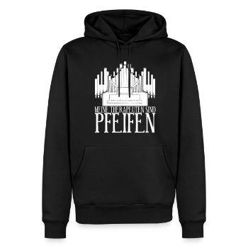 Organist Orgel Pfeifen Orgelspieler - Männer Premium Bio Hoodie - Schwarz - Vorne - Nico (187cm)