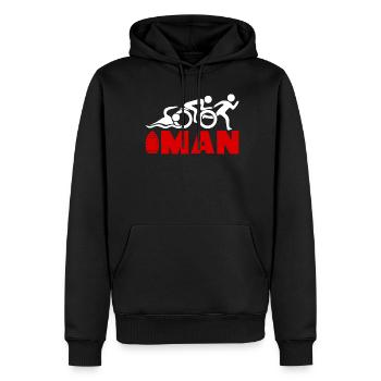 Triathlon Joke Triathlètes Triathlète - Sweat à capuche Premium bio Homme - noir - Devant - Nico (187cm)