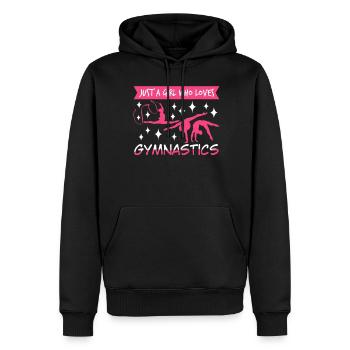 Gymnastique rythmique RSG Gymnastique - Sweat à capuche Premium bio Homme - noir - Devant - Nico (187cm)
