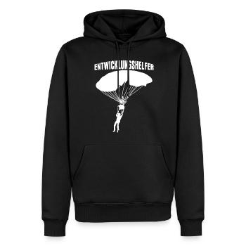 Fallschirm verhedderte Leine - Männer Premium Bio Hoodie - Schwarz - Vorne - Nico (187cm)