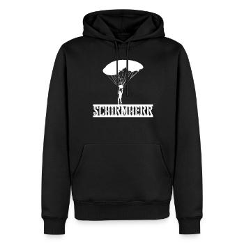 Fallschirmspringen Fallschirm Skydiving - Männer Premium Bio Hoodie - Schwarz - Vorne - Nico (187cm)