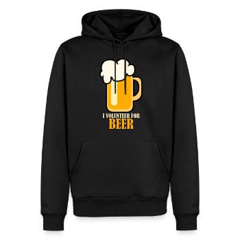 Bier Witz Craft Beer Bierbrauer Brauerei - Männer Premium Bio Hoodie - Schwarz - Vorne - Nico (187cm)
