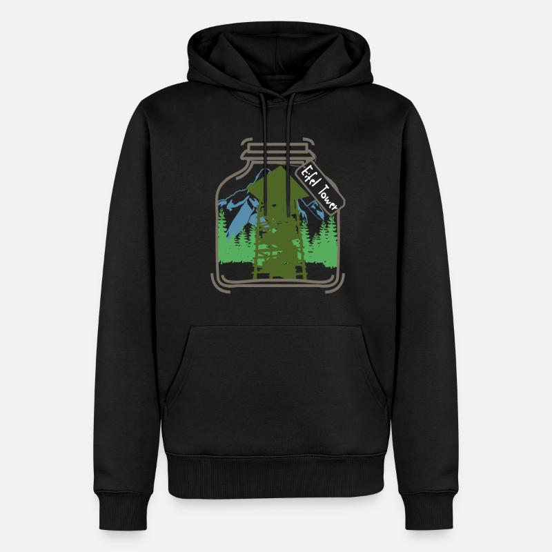 Eifel Eifeler Eifler Aussichtsturm - Männer Premium Bio Hoodie - Schwarz