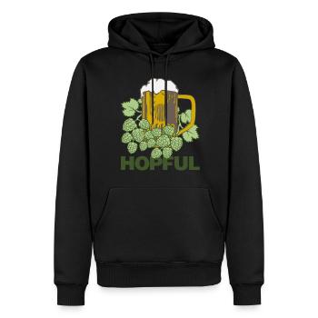 Hopfen Bier Spruch Brauerei Hobbybrauer - Männer Premium Bio Hoodie - Schwarz - Vorne - Nico (187cm)