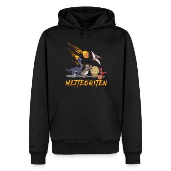 Mettbällchen Hackfleisch Mett Hack - Männer Premium Bio Hoodie - Schwarz - Vorne - Nico (187cm)
