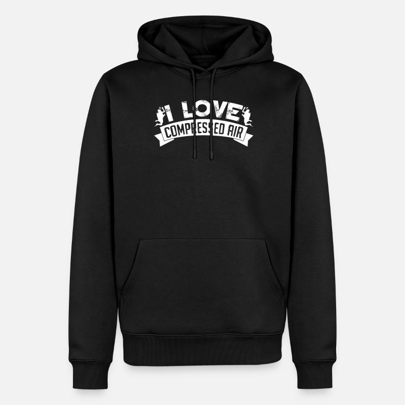 Plongeurs Plongée sous-marine - Sweat à capuche Premium bio Homme - noir