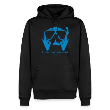 Tauchen Gerätetauchen Taucher - Männer Premium Bio Hoodie - Schwarz - Vorne - Nico (187cm)