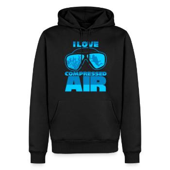 Plongée sous-marine Plongeur Plongeur Plongeurs - Sweat à capuche Premium bio Homme - noir - Devant - Nico (187cm)