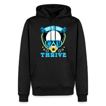 Taucher TaucherbrilleTauchen - Männer Premium Bio Hoodie - Schwarz - Vorne - Nico (187cm)