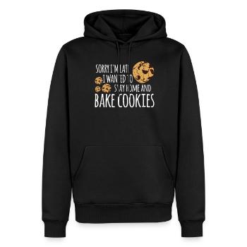 Backen Bäckerei Bäckerin Bäcker - Männer Premium Bio Hoodie - Schwarz - Vorne - Nico (187cm)