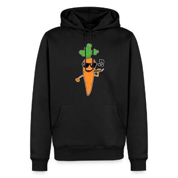 Carrots singing Carrot - Männer Premium Bio Hoodie - Schwarz - Vorne - Nico (187cm)