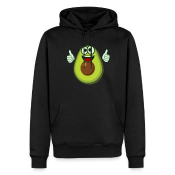 Avocado Happy Avocados - Männer Premium Bio Hoodie - Schwarz - Vorne - Nico (187cm)