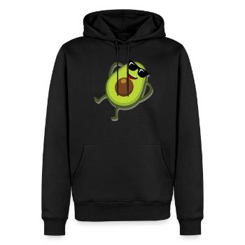 Avocado with Sunglasses Avocados - Männer Premium Bio Hoodie - Schwarz - Vorne - Nico (187cm)