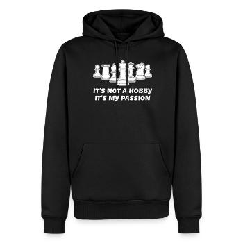 Chess Pieces Chess Board - Männer Premium Bio Hoodie - Schwarz - Vorne - Nico (187cm)