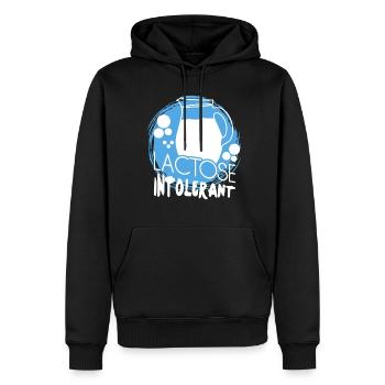 Funny Lactose Intolerant Joke - Männer Premium Bio Hoodie - Schwarz - Vorne - Nico (187cm)