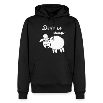 Sheep Shepherd Cheap - Männer Premium Bio Hoodie - Schwarz - Vorne - Nico (187cm)