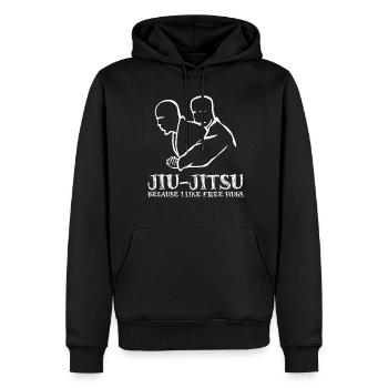 Ju-Jitsu Brasilian Jiu-Jitsu BJJ - Männer Premium Bio Hoodie - Schwarz - Vorne - Nico (187cm)