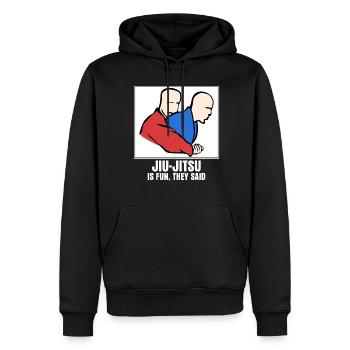 BJJ Brasilian Ju-Jitsu Jiu-Jitsu - Männer Premium Bio Hoodie - Schwarz - Vorne - Nico (187cm)