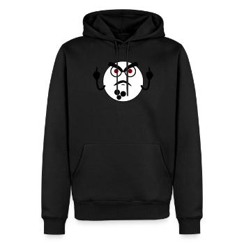 Grumpy Bowling Ball Bowling Pin - Männer Premium Bio Hoodie - Schwarz - Vorne - Nico (187cm)