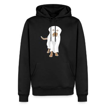 Labrador Retriever Chien fantôme - Sweat à capuche Premium bio Homme - noir - Devant - Nico (187cm)