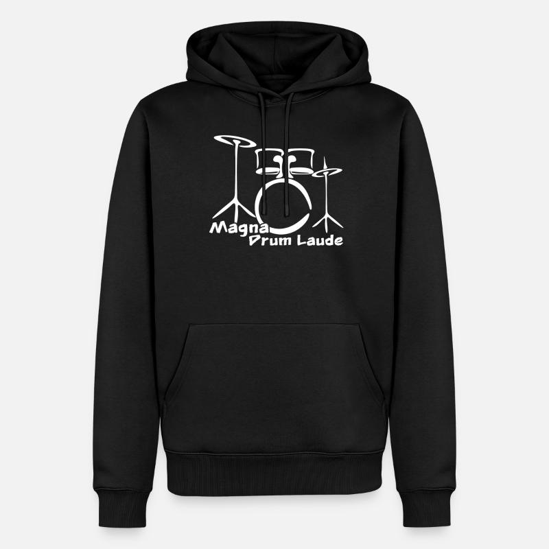Drumset Drum Drummer Drums - Männer Premium Bio Hoodie - Schwarz