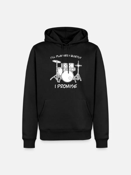 Drummer Drum Drumset Drums - Männer Premium Bio Hoodie - Schwarz