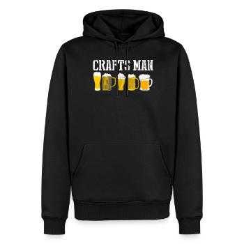 Craft beer brewing Hops Malt - Männer Premium Bio Hoodie - Schwarz - Vorne - Nico (187cm)