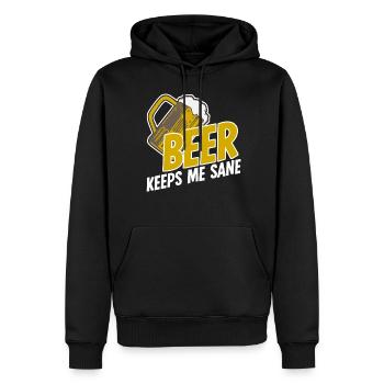 Beer Brewing Craft Beer - Men’s Premium Organic Hoodie - black - Front - Nico (187cm)