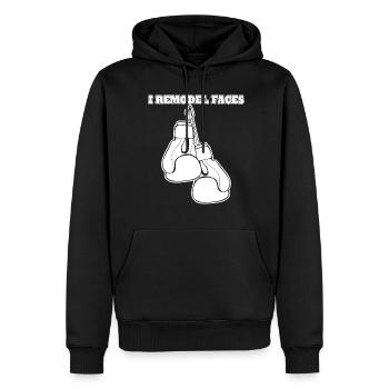 Boxer Joke Boxing Gloves - Männer Premium Bio Hoodie - Schwarz - Vorne - Nico (187cm)