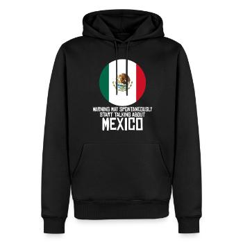 Mexique Drapeau Mexicains Mexicains - Sweat à capuche Premium bio Homme - noir - Devant - Nico (187cm)