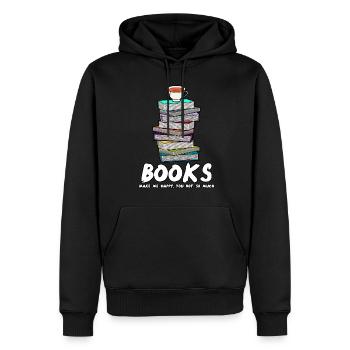 Books Reading Book Tea Cup Bookworm - Männer Premium Bio Hoodie - Schwarz - Vorne - Nico (187cm)