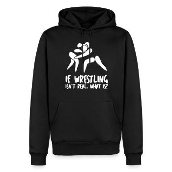 Wrestler Real Wrestling - Männer Premium Bio Hoodie - Schwarz - Vorne - Nico (187cm)