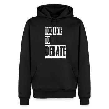 Discussion Debate Team Debating Club - Männer Premium Bio Hoodie - Schwarz - Vorne - Nico (187cm)