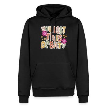 Debating Club Joke Debate Team - Männer Premium Bio Hoodie - Schwarz - Vorne - Nico (187cm)